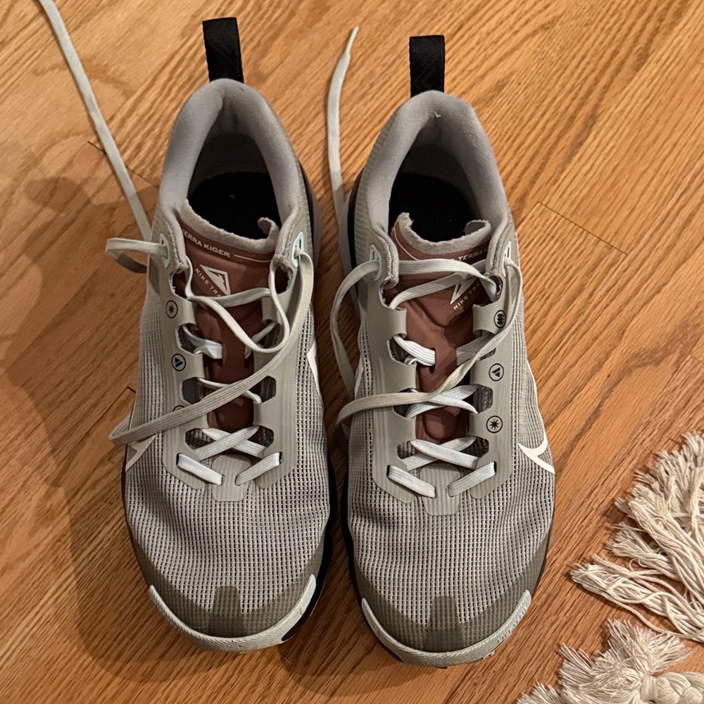 Nike Gray and Brown Athletic Shoes